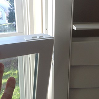 If you are interested in an inside-mount application, the second method is to forgo using a shutter frame and only use the hinge of the shutter applied directly to the window jamb. The shutter will open 180 degrees back to the wall if the hinge is extended out enough to allow the window to be tilted-in.