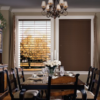 METAL BLINDS/VERTICAL BLINDS::  Ideal for horizontal and vertical windows, we have the industryâ€™s largest selection of genuine woods, aluminum, vinyl and fabrics. Add simplicity and function to any room or office with our incredible selection of metal mini blinds and fabric, vinyl, or wood verticals.  Metal Blinds- Check out Magnaview by Hunter Douglas! This feature tilts slats to twice the normal opening. Enjoy special finishes and textures, from metallic to pearlescent to matte.
